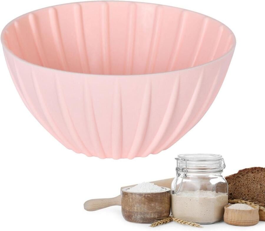 Silicone Brood Mandjes Rijsmandjes Deeg Brood Bakken Non-stick Coating 13 x 7 cm Roze