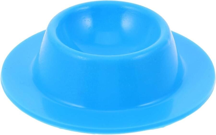 Silicone Eierhouder Eierrek Eierbakje Keuken Organiseren Schokbestendig Ontwerp 8.5 x 8.5 x 2.3 cm Hemelsblauw