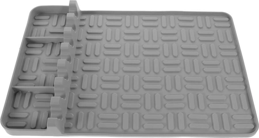 Silicone Grill Mat Barbecue Organizer Buiten Koken Hittebestendig Ontwerp 39.7 x 27 cm Grijs