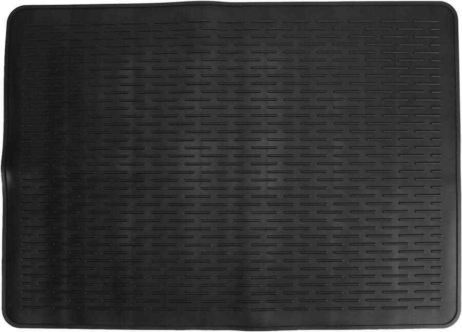 Silicone Kookplaat Mat Aanrechtbeschermer Keuken Beschermen Hittebestendig tot 200°C 71 x 50 cm Zwart