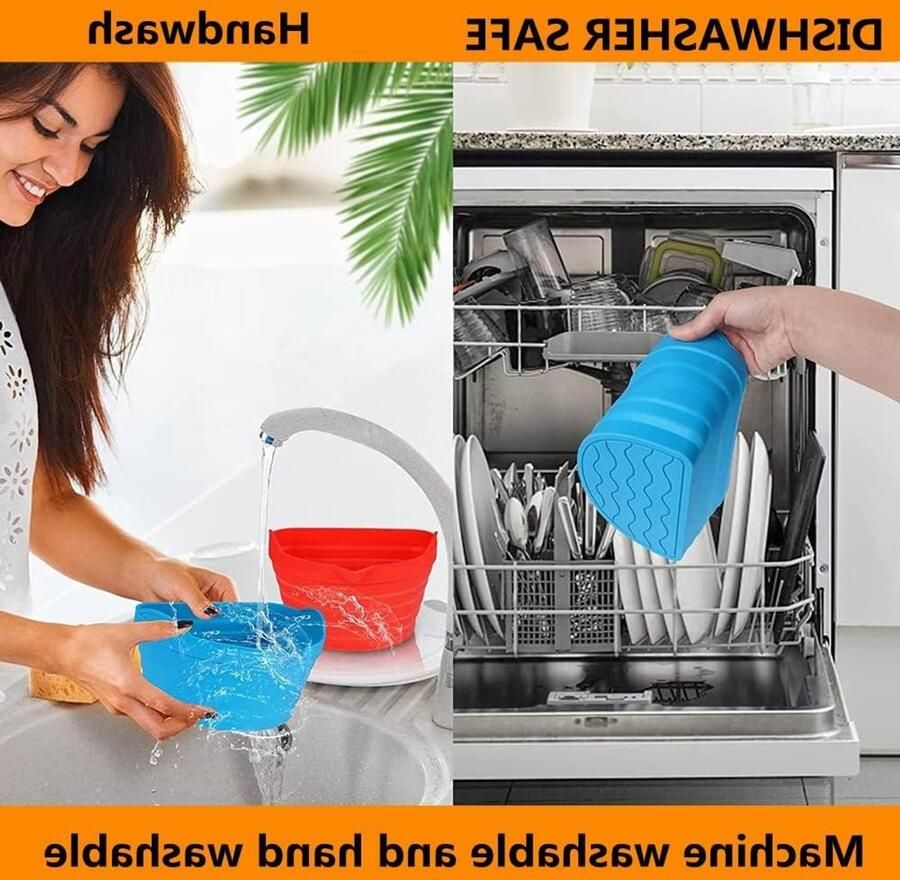 Silicone Slow Cooker Liners Crockpot Voeringen Twee Gerechten Maken Lekvrij & Hittebestendig 6-8 Quarts Grijs