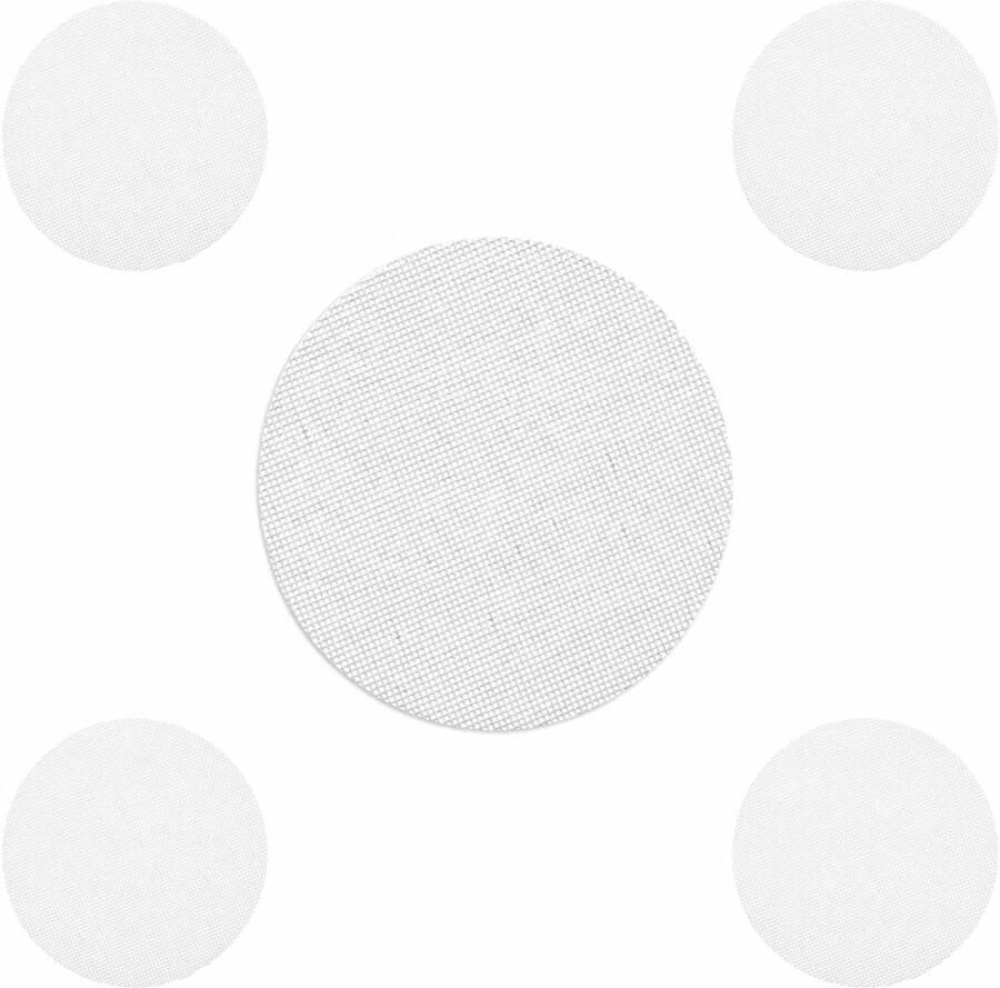 Silicone Stoommatjes Non-stick Liner Stomen van Voedsel Herbruikbaar en Hittebestendig 19 cm Wit