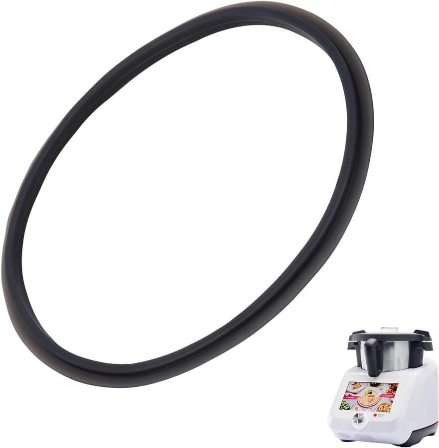 Afdichtring Keukenmachine Dekselafdichting Ring Schoon Koken Hoge Temperatuur Bestendig 10 x 10 x 1 cm Transparant