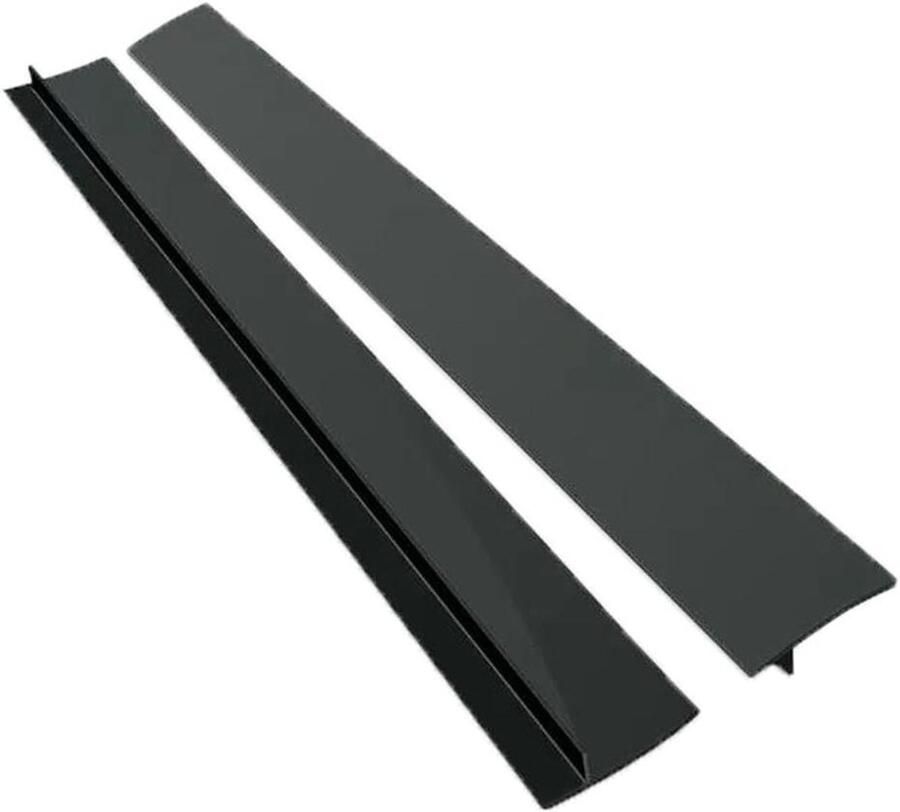 Siliconen Afdichtstrip Keuken Strip Kookplaat Beschermen Zelfklevend Flexibel 53 cm Zwart