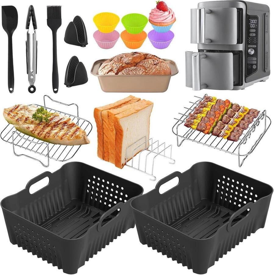 Siliconen Air Fryer Accessoires Set voor Perfecte Kookresultaten