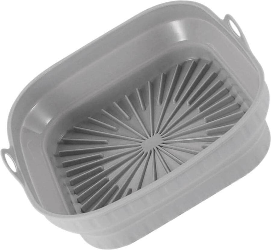 Siliconen Airfryer Liner Bakplaat Mat Airfryen Zonder Schoonmaken Met Dubbele Handgrepen