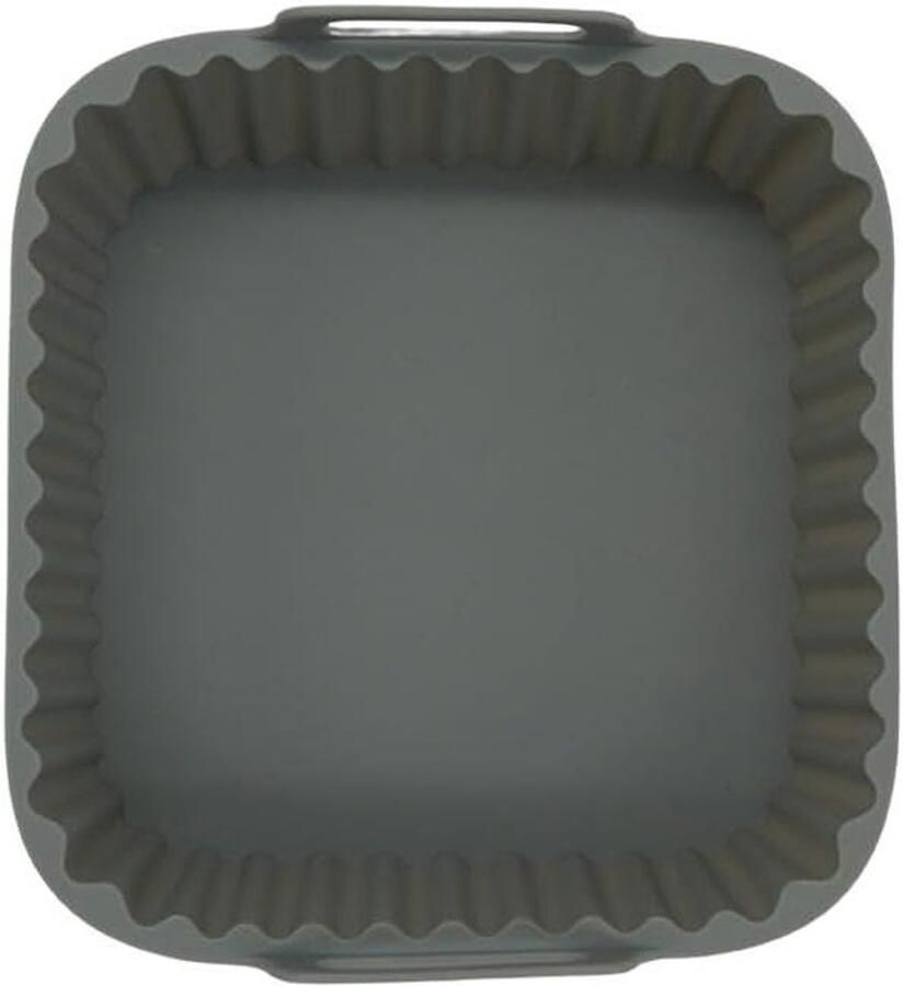 Siliconen Airfryer Mand Friteuse Bakvorm Gezond Koken Vaatwasserbestendig 17 x 17 x 65 cm Grijs
