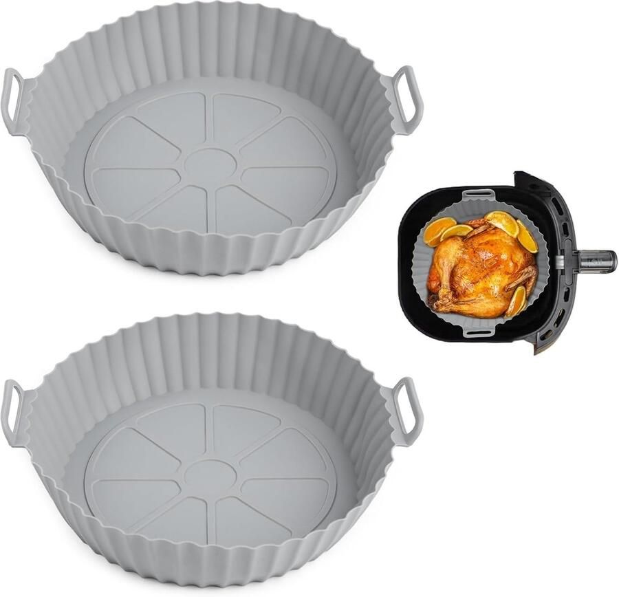 Siliconen Airfryer Vorm Hete Lucht Accessoires Keuken Gebruik BPA-Vrij Materiaal 20 x 17 x 5 cm