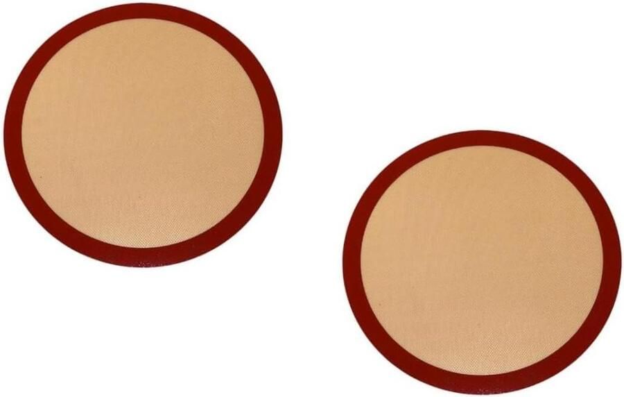 Siliconen Bakmat Bakplaat Mat Bakken en Braden Antiaanbaklaag 20 x 20 cm Khaki