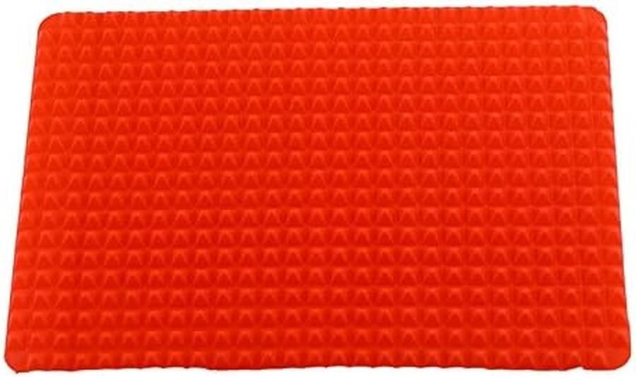 Siliconen Bakmat Bakplaat Mat Bakken in Oven Piramide Vorm Rechthoekig Grijs