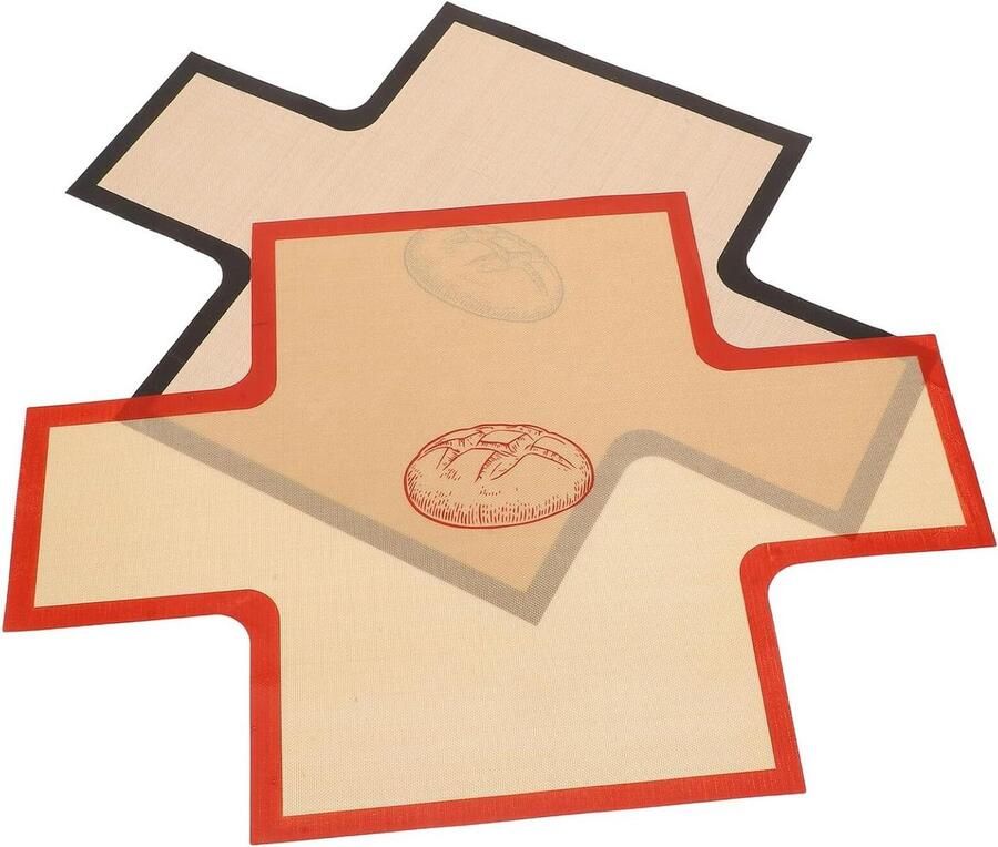 Siliconen Bakmat Bakplaat Mat Bakken Zonder Plakken Hittebestendig 37 x 27 cm kleuren