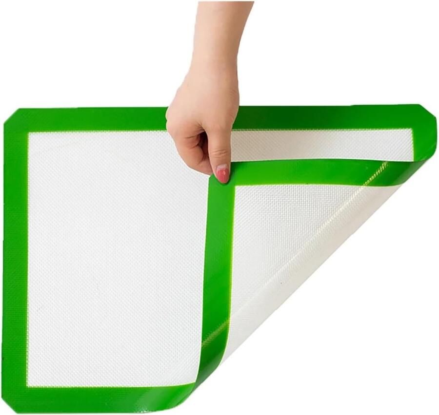 Siliconen bakmat Bakplaat mat Koekjes bakken Antiaanbaklaag 42 x 295 cm Groen