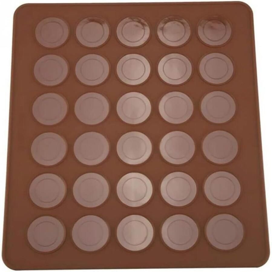 Siliconen Bakmat Bakplaat Mat Macarons Bakken Non-stick Oppervlak 28x25 cm Roze
