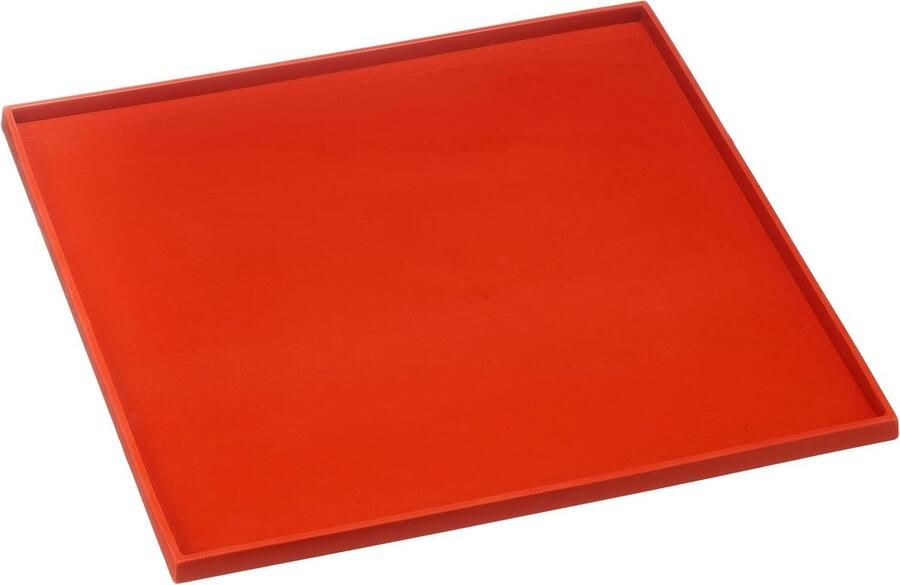 Siliconen Bakmat Bakplaat Mat Oven Gebruik Vaatwasserbestendig 325x325x10mm Rood