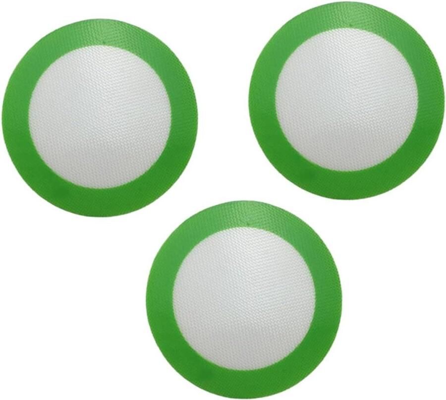 Siliconen Bakmat Bakplaat Pad Bakken Taarten Pizza Antiaanbaklaag Herbruikbaar 20 cm Diameter Groen