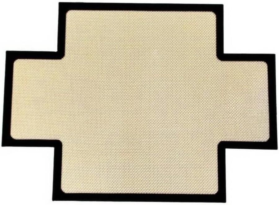 Siliconen bakmat Brood bakplaat Brood bakken Gemakkelijk loslaten 27 x 37 cm Zwart