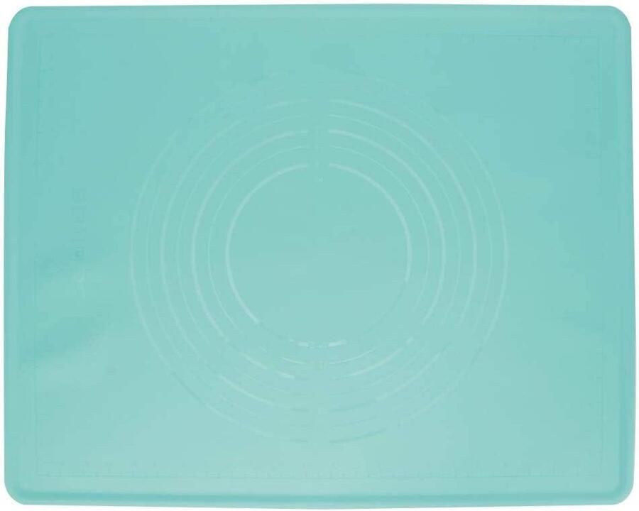 Siliconen bakmat Deegmat Kneedpad Bakken en Koken Verdikte Antiaanbaklaag 50x40 cm Blauw - Foto 1