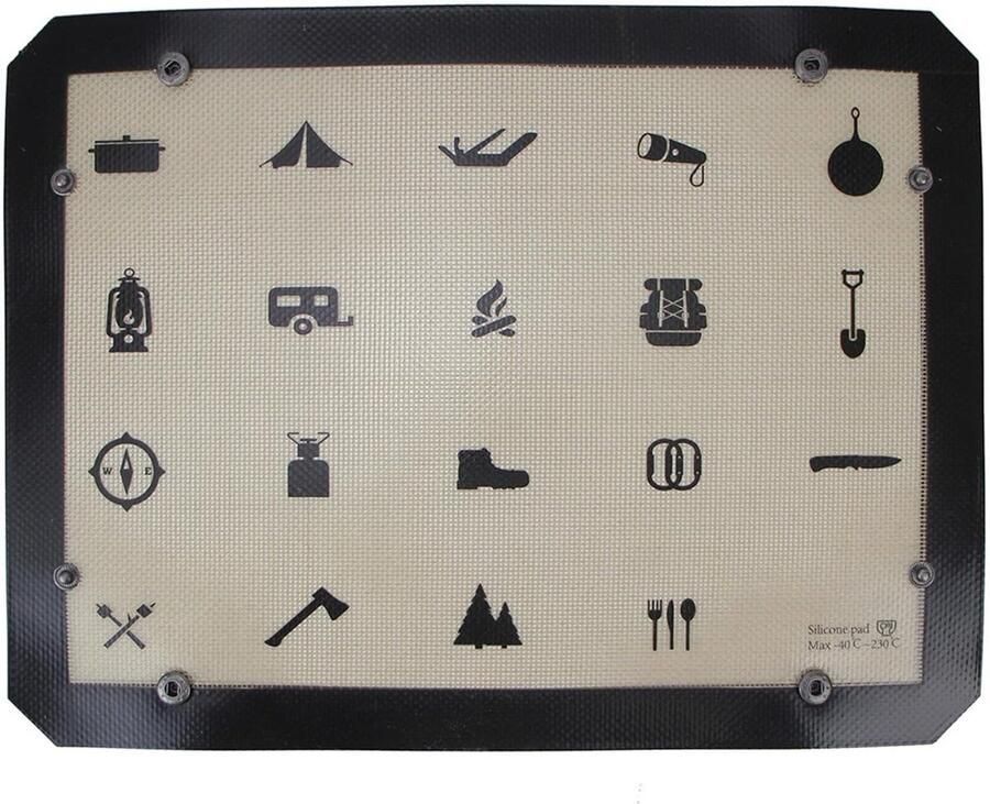 Siliconen bakmat Hittebestendig blad Bakken en koken Antiaanbak non-stick 30 x 40 cm Niet gespecificeerd