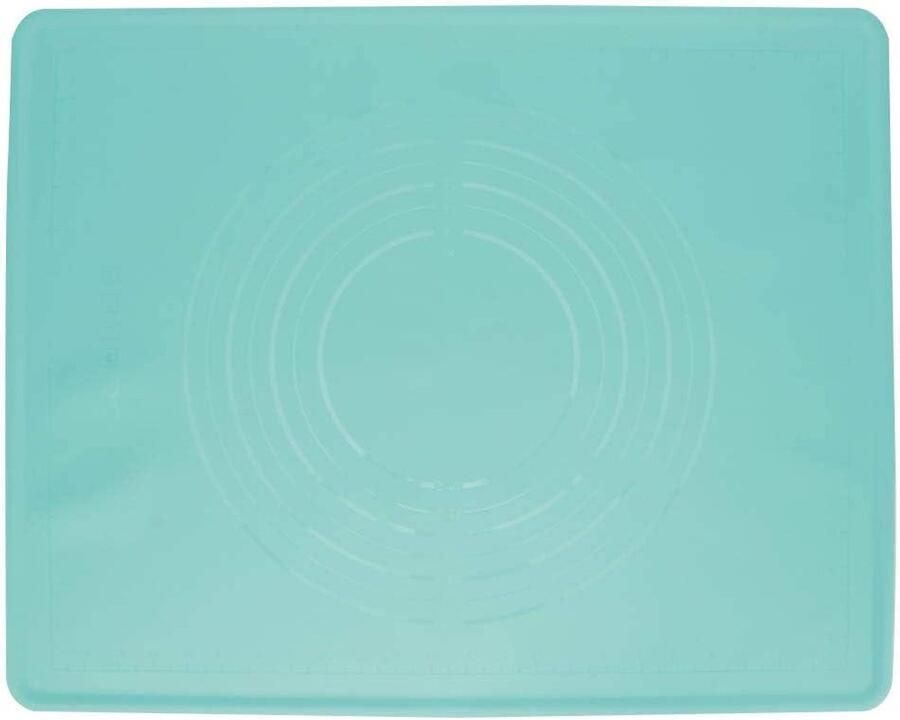 Siliconen Bakmat Kneedmat Deegmat Bakken en Koken Antiaanbaklaag 50x40 cm Blauw