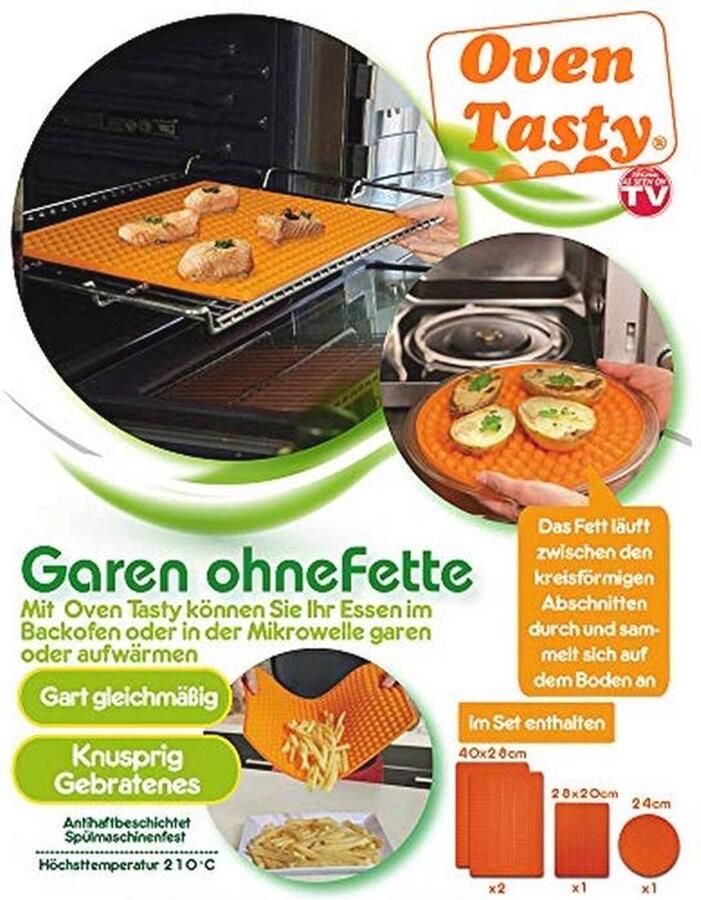Siliconen Bakmat voor Gezond Koken zonder Vet Hittebestendig en Duurzaam