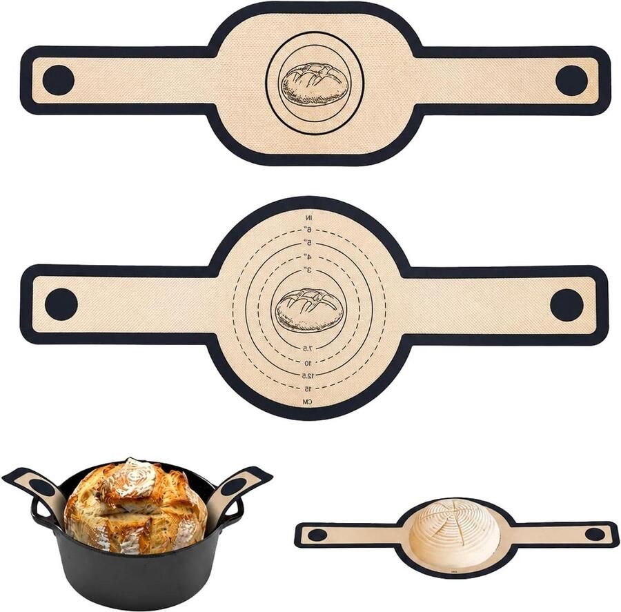 Siliconen Bakmatten Brood Broodbakmatten Dutch Oven Bakkerij en Maken Hittebestendig Tot 260°C 45 x 38 cm