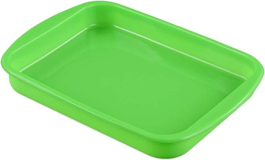 Siliconen bakplaat antiaanbak hittebestendige bakplaat Siliconen bakvorm flexibele bakvorm Cakevormen voor het bakken Siliconen bakvorm voor de oven green 1 PCS