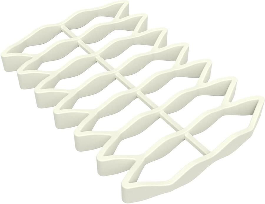 Siliconen Bakrek Ovenrek Grill Gelijkmatig Bakken Geoptimaliseerde Luchtstroom 23.3x15.6x2 cm Beige