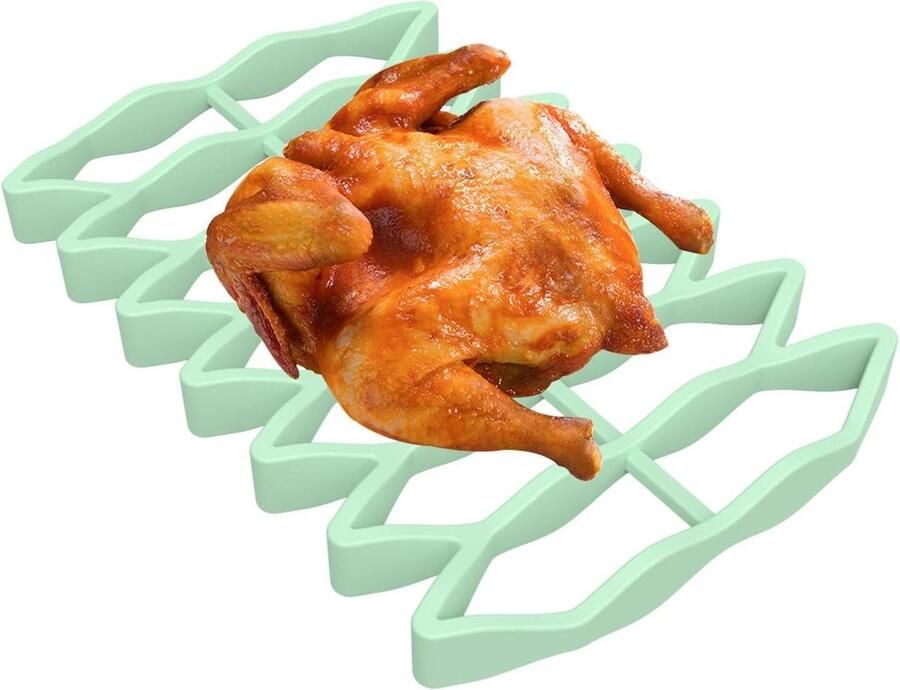 Braadrek Bakrek Grillrek Oven Koken Antiaanbak Siliconen 23 cm Lichtgroen