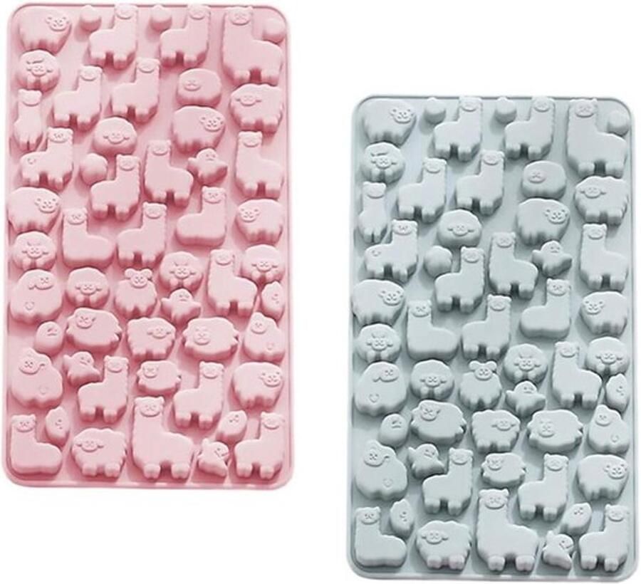 Siliconen bakvorm Alpacavorm voor DIY bakaccessoires 2 stuks