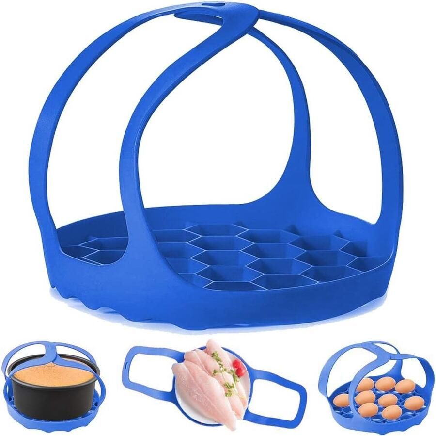 Siliconen Bakvorm Sling voor 6 Qt 8 Qt Multikoker Antislip Stomer en Bakrek BPA-vrij en Hittebestendig Accessoire voor Koken en Stomen