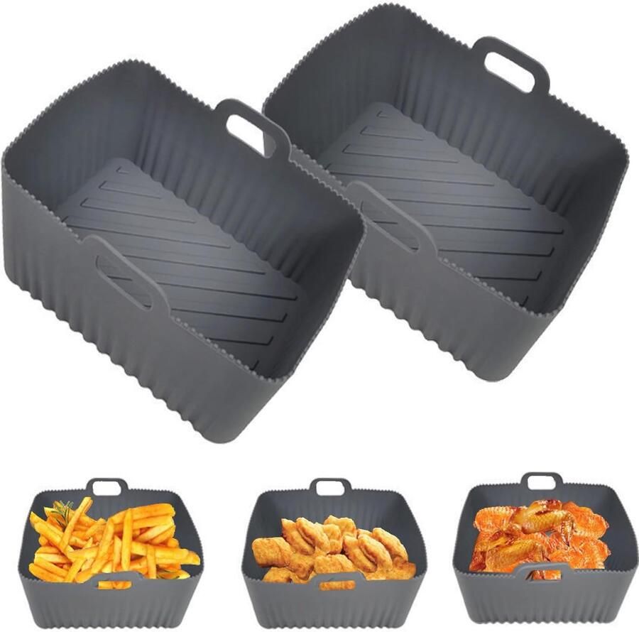 Siliconen Bakvorm voor Airfryer Herbruikbare Bakaccessoires voor Gezonde Maaltijden