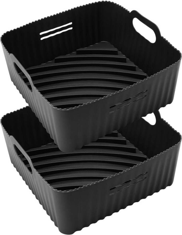 Siliconen bakvorm voor heteluchtfriteuse 21 cm XL herbruikbaar Philip XL 62 l Cosori 55 l 47 l bakpapier vervanger airfryer accessoires