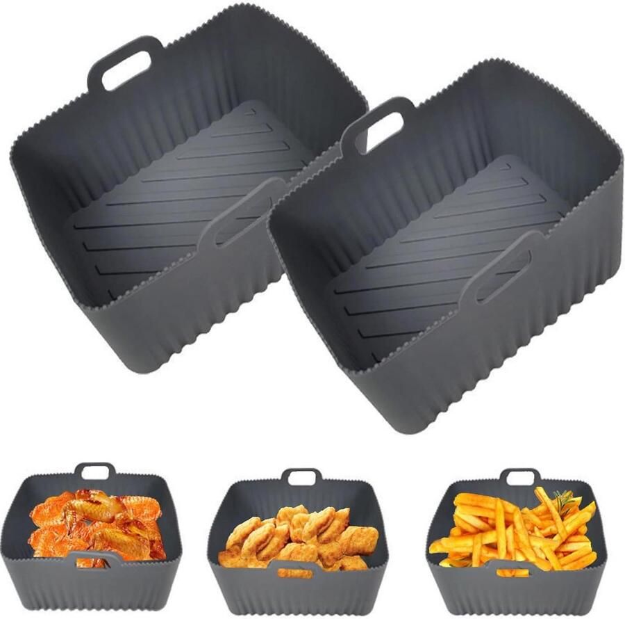 Siliconen bakvorm voor Ninja Foodi Max AF400EU AF451EU 95L AF500EU 104 l 2 stuks groot formaat upgrade accessoires airfryer dubbele zone. airfryer accessoires