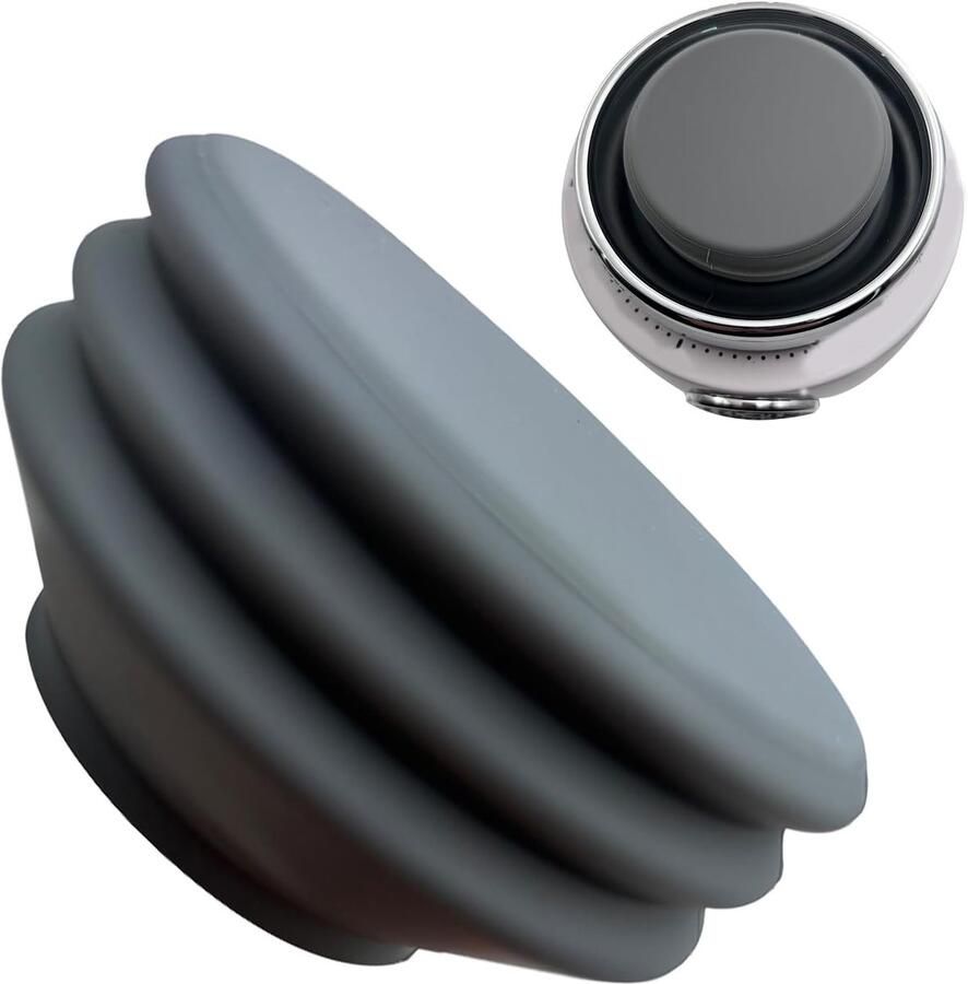 Siliconen Balg Koffiemolen Blazer Koffie Resten Verwijderen Voedselveilig Materiaal 7 cm Grijs