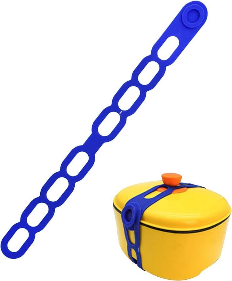 Siliconen Band Elastische Tape Deksel Beveiligen Zelfvergrendelend Mechanisme 545 cm Blauw