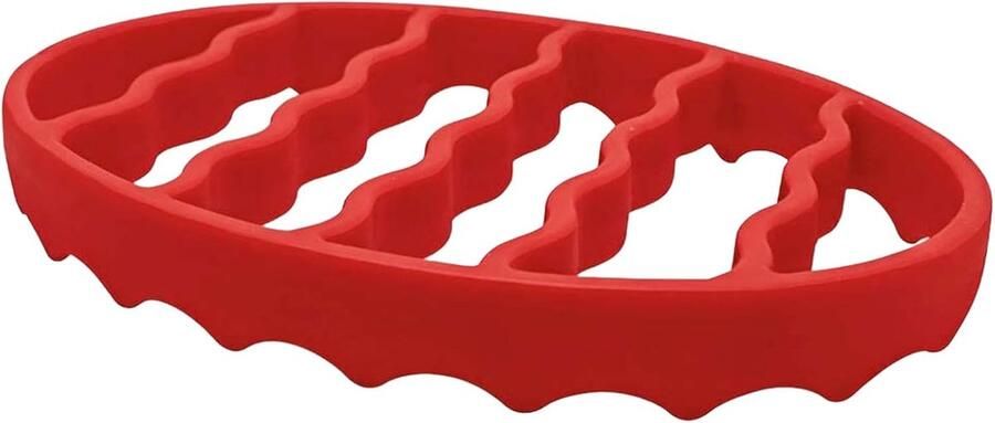 Siliconen braadrek Bak rooster Gezonder koken Vetafvoer design 173 x 201 cm Rood