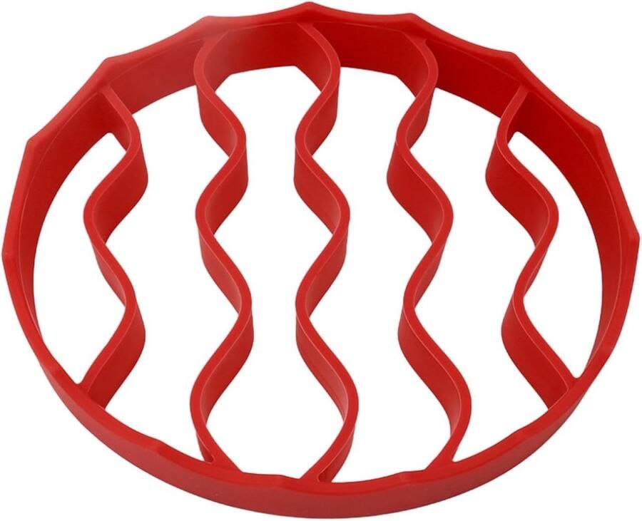 Siliconen Braadrooster Bakaccessoire Gezonder Koken Vetafvoer Ontwerp 20 cm Rood