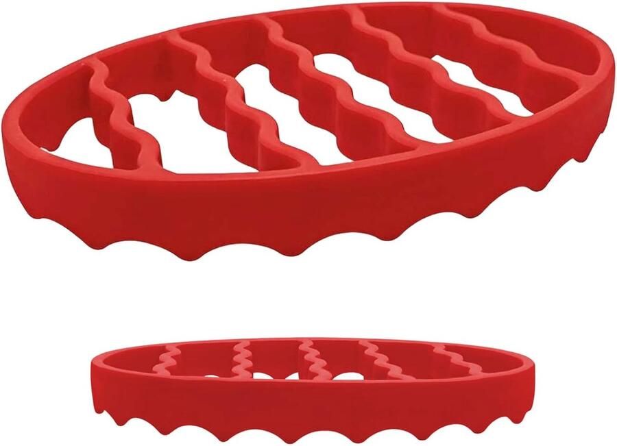 Siliconen Braadrooster Bakplaat Hittebestendig Gezonder Koken Anti-aanbaklaag 17 x 20 cm Grijs