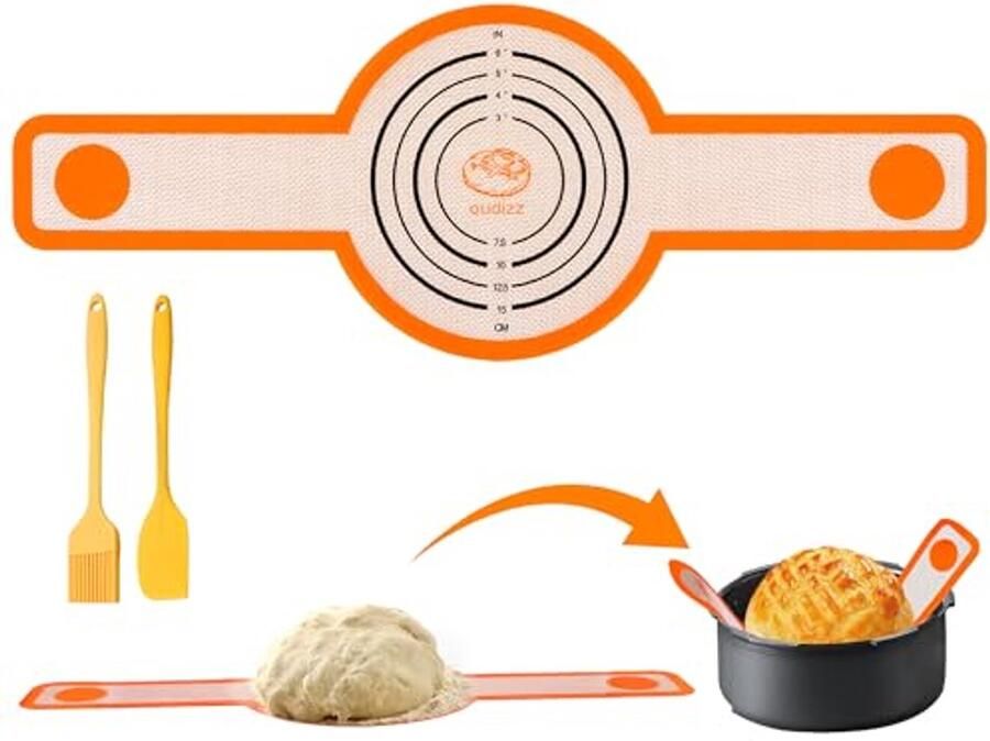 Siliconen Brood Sling Herbruikbare Non-Stick Deeg Mat met Lange Handvatten voor Hollandse Oven