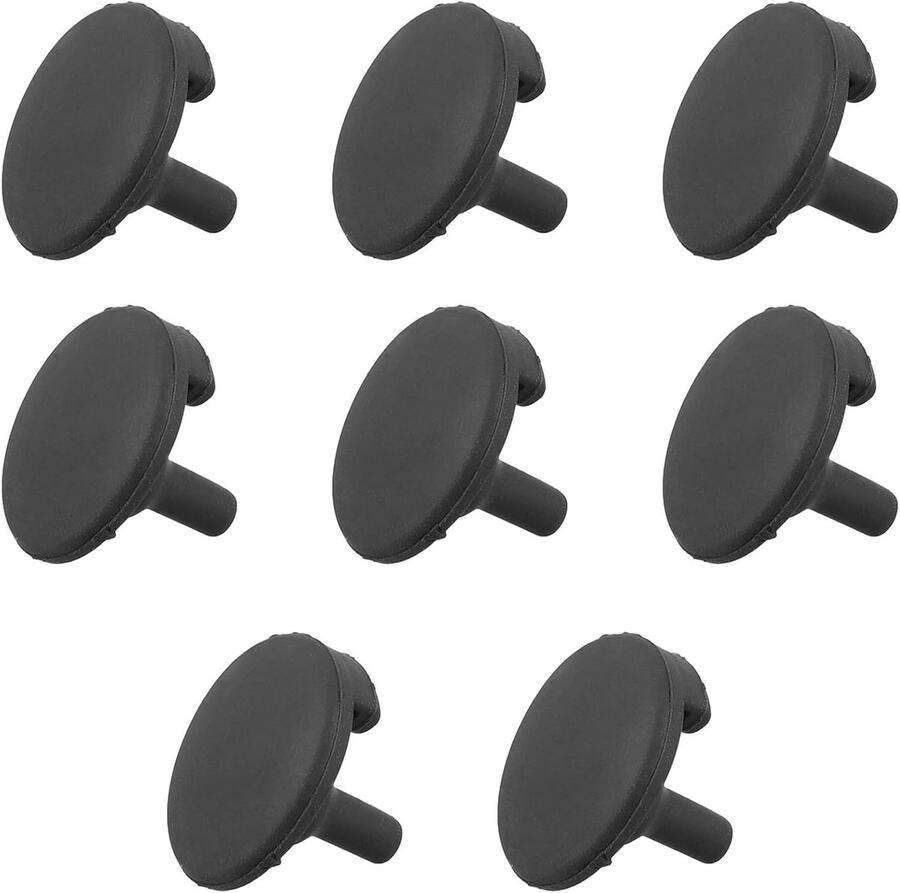 Siliconen Bumpers Airfryer Accessoires Keuken Apparaten Verbeterde Stabiliteit 8 Stuks Zwart