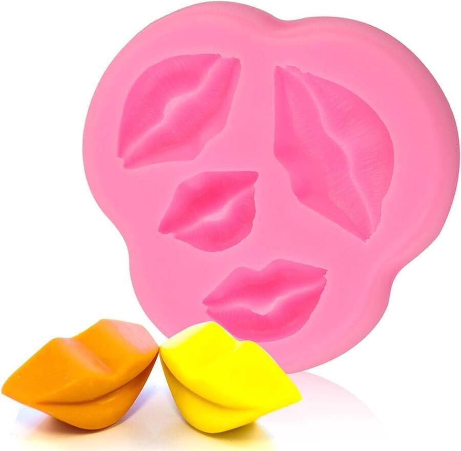 Siliconen Cake Mallen voor Lip Fondant Herbruikbare Chocolade Vormpjes voor Bakdecoratie en Snoepjes