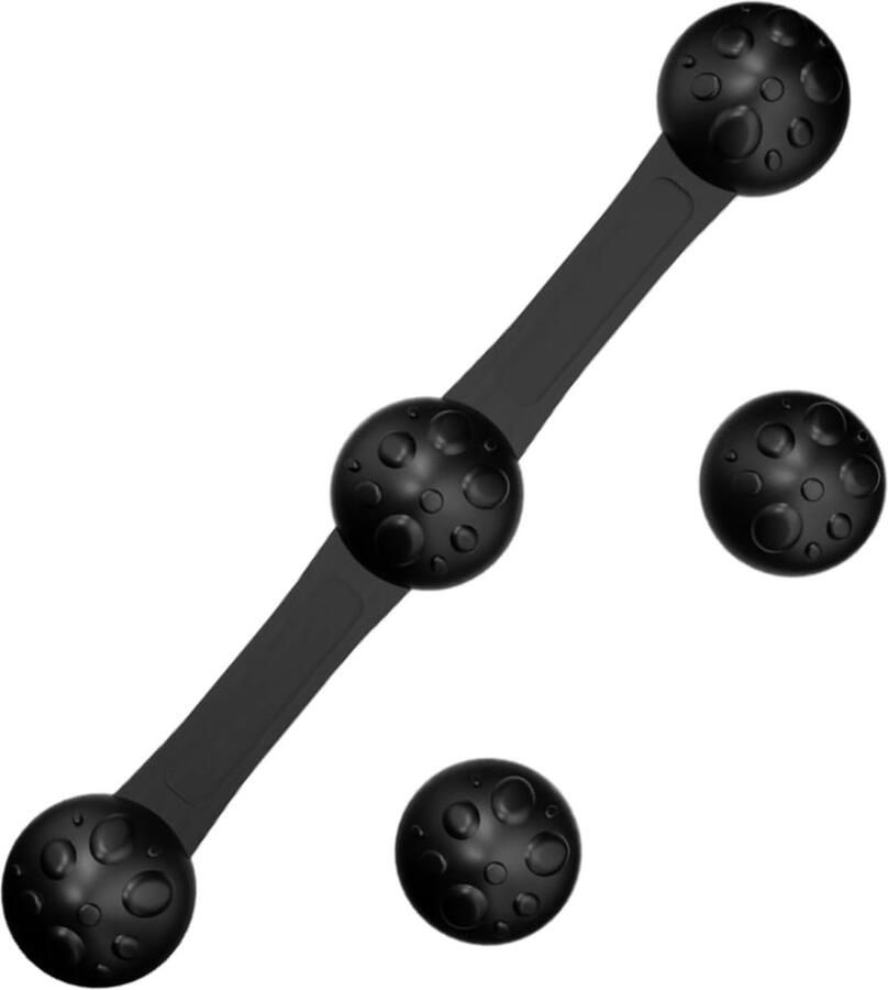 Siliconen Clips Magnetische Gespen Veilig Koken Anti-Brandend 10x1.6cm Zwart