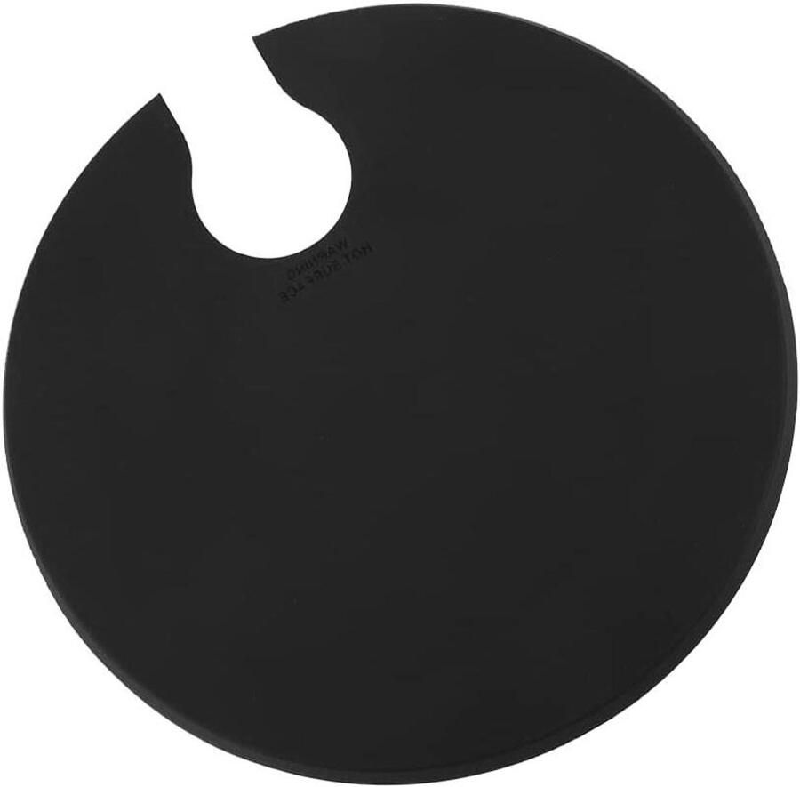 Siliconen Sous Vide Deksel Waterbad Deksel Langdurig Koken Dikke Zachte Afdichting 28 cm Diameter Zwart