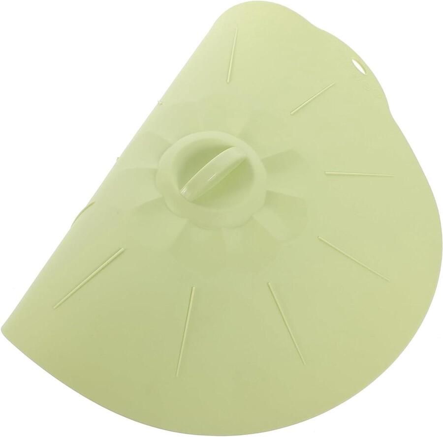 Siliconen Deksel Wok Deksel Pot Deksel Voedsel Bewaren Zuigafdichting 31.5 cm Groen
