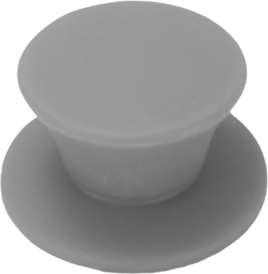 Siliconen Dekselknop Reservegreep Pannendeksels Veilig Koken Hittebestendig Materiaal 5.5 x 5.5 cm Grijs