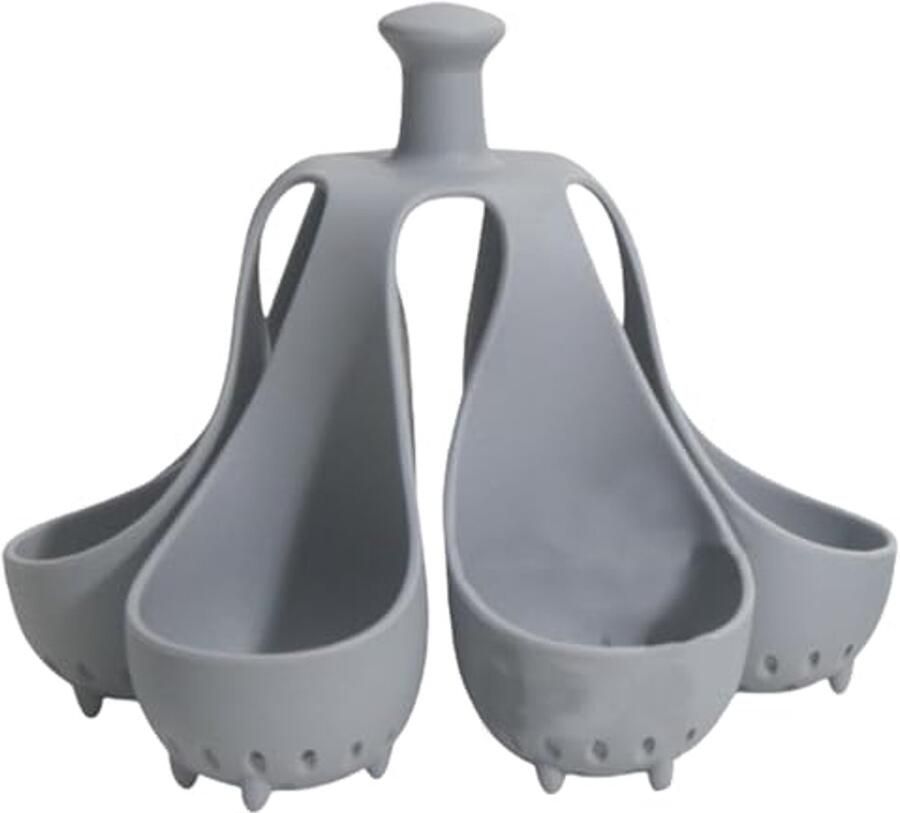 Siliconen Eierhouder voor Koken – Houdt 4 of 6 Eieren Veilig en Perfect Gekookt