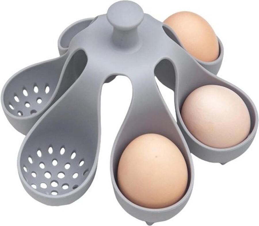Siliconen eierkoker Eierdopjes Voor het koken van eieren Koken zonder barsten 6 stuks