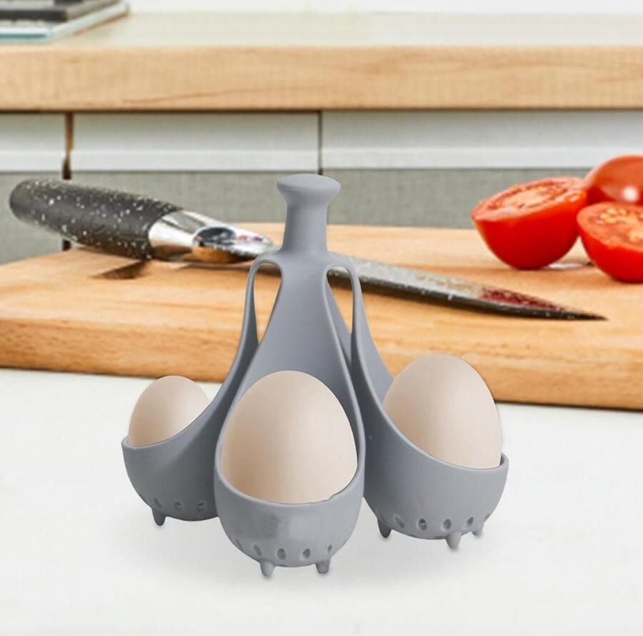 Siliconen Eierkoker Eierdopjes Keuken Perfect Gekookte Eieren Vaatwasmachinebestendig Hittebestendig 81.65 gram 114.5 cm