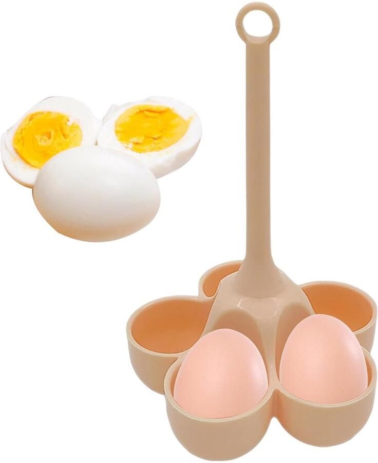 Siliconen Eierkoker Stoomhouder Ontbijt Maken Hittebestendig Materiaal 12 x 12 x 20 cm