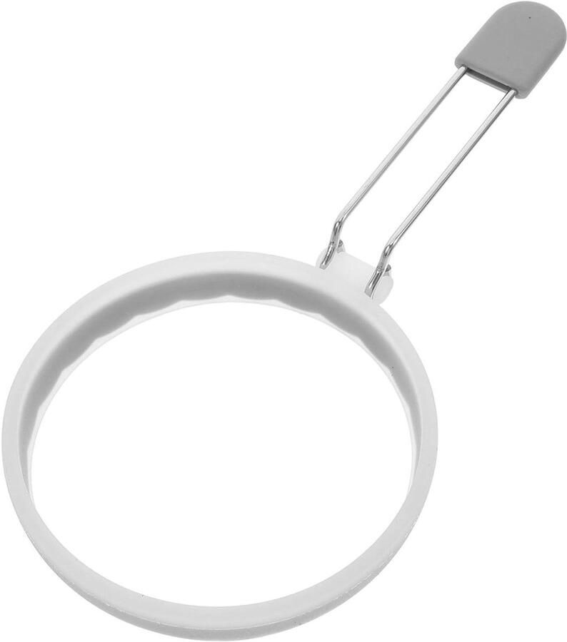 Siliconen Eierring Omeletvorm Pannenkoekvorm Ontbijt Maken Antiaanbaklaag 10.2 cm Grijs
